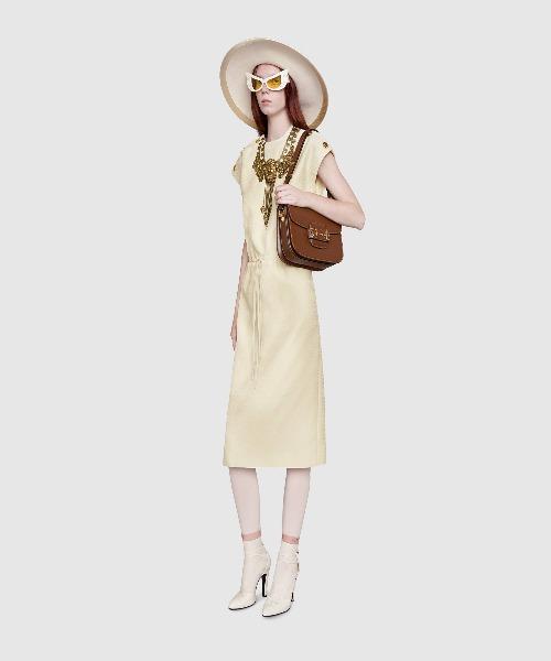 Gucci 1955 Horsebit Shoulder Bag - Genuine Leather Crossbody Bag for Women - Brown Luxury Handbag for Work, Travel & Everyday Use