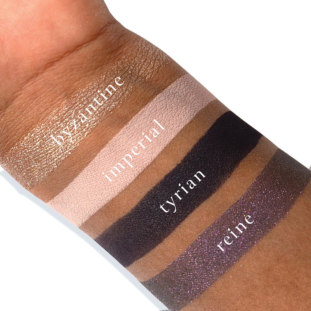 Viseart Petits Fours Tyrian Eyeshadow Palette - 4 Matte & Shimmer Shades, Vegan & Cruelty-Free Makeup for Everyday Wear & Special Occasions