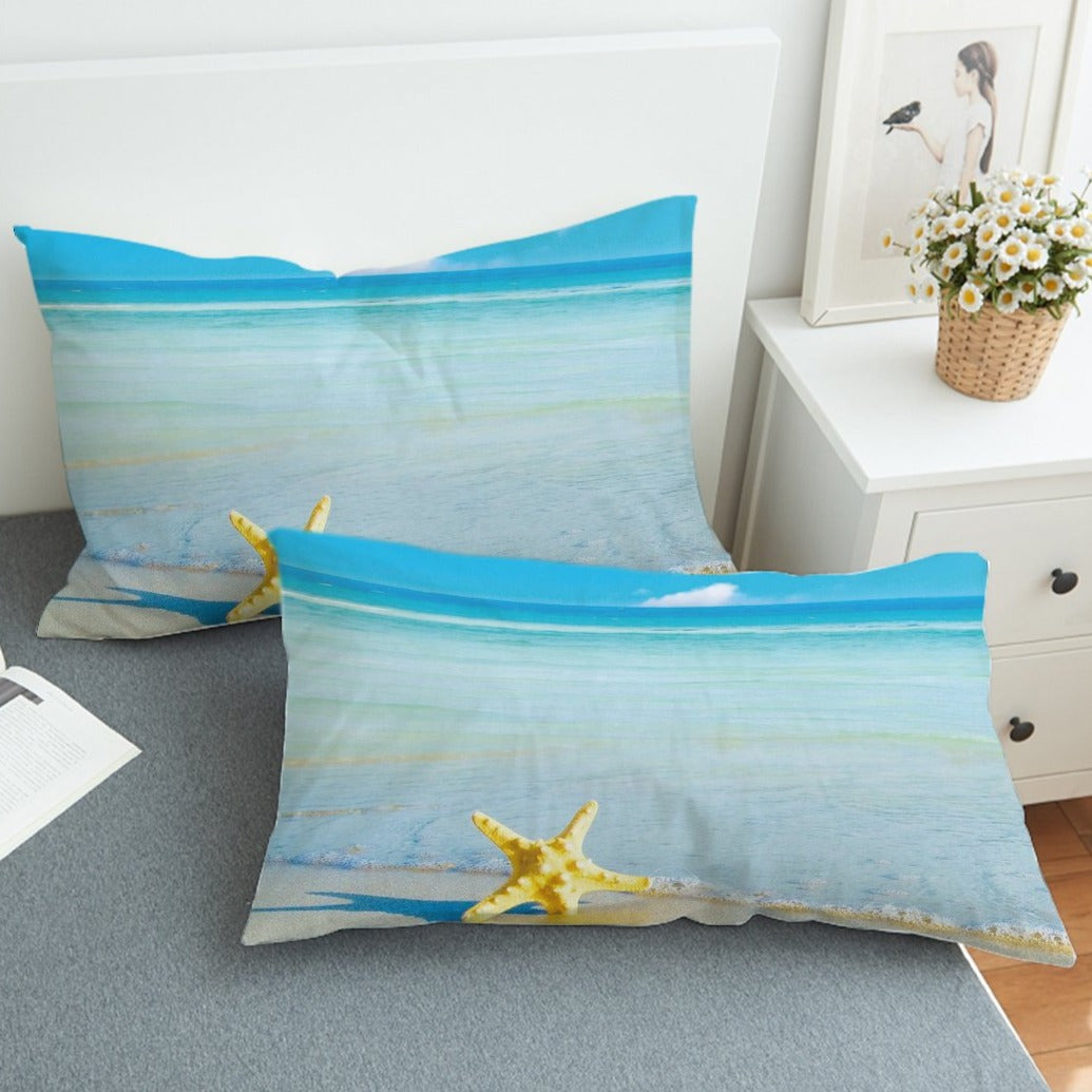 Beach Please Comforter Set - Soft Coastal Bedding Collection for Queen/King Size Beds | Perfect for Beach House, Vacation Rental & Coastal-Themed Bedrooms