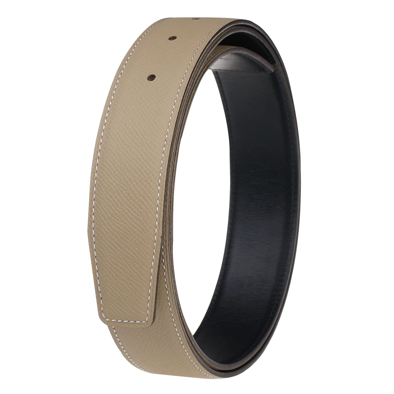 Premium Full Grain Cow Leather Belt Strap - 32mm Wide, No Buckle, Durable Replacement for Men & Women | Ideal for Casual, Business & Formal Wear