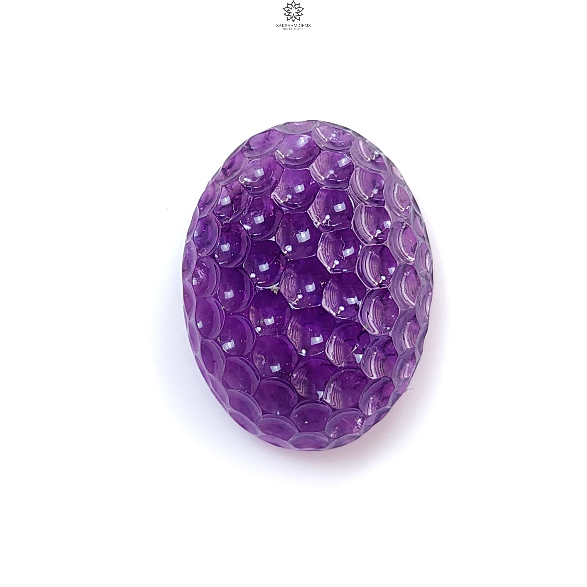 Natural Untreated Citrine & Amethyst Quartz Gemstone Carving - Handcrafted Oval Shape for Jewelry Making, Healing Crystals & Spiritual Decor (1pc) | Perfect for Necklaces, Bracelets, Meditation & Home Decoration