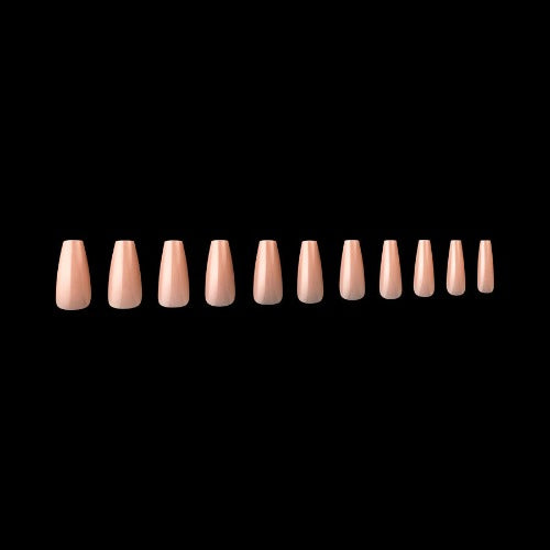 Apres Gel X Neutral Lila Natural Nail Tips - 150pc Medium Coffin Shape for DIY Manicure & Salon Use | Soft Pink Nude False Nails for Wedding, Party & Everyday Wear