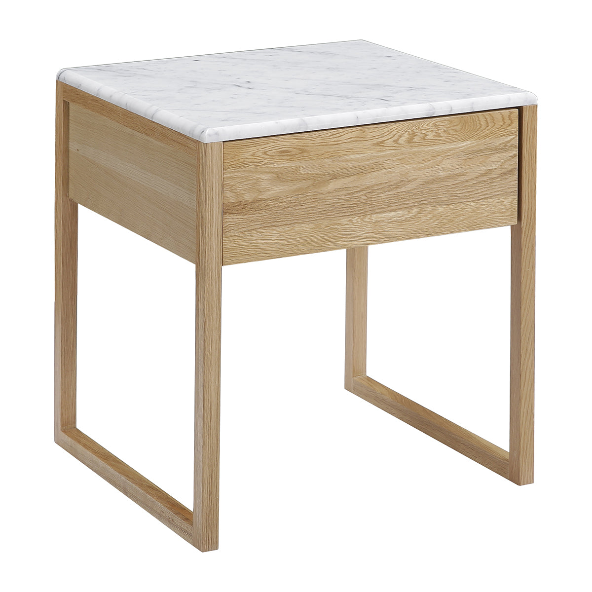 Luxury Avalon Marble Bedside Table - Modern Nightstand with Storage Drawer for Bedroom, Living Room & Office - Elegant Home Decor & Functional Furniture