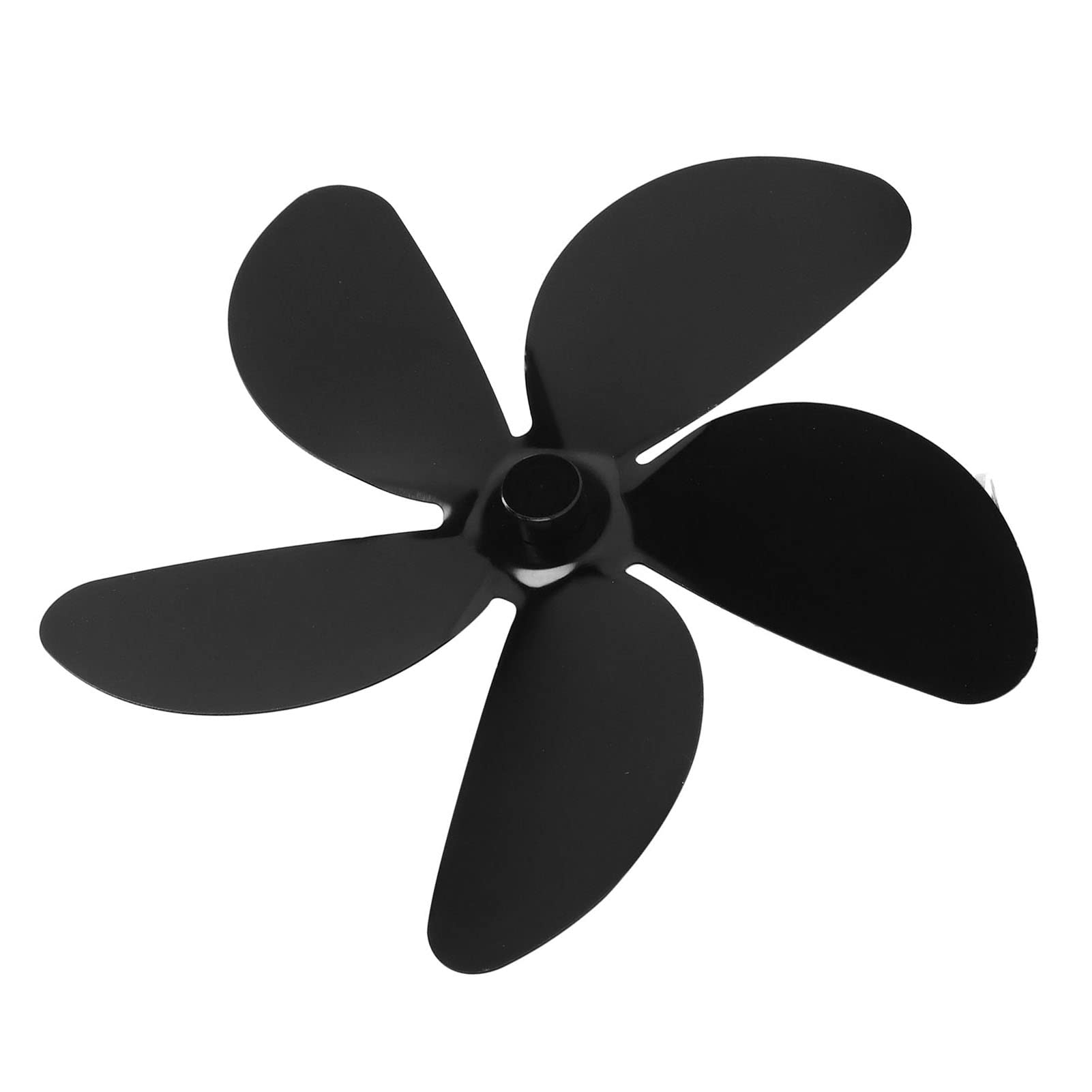5-Blade Aluminum Alloy Wood Stove Fan Replacement - Fireplace Heating for Home Use