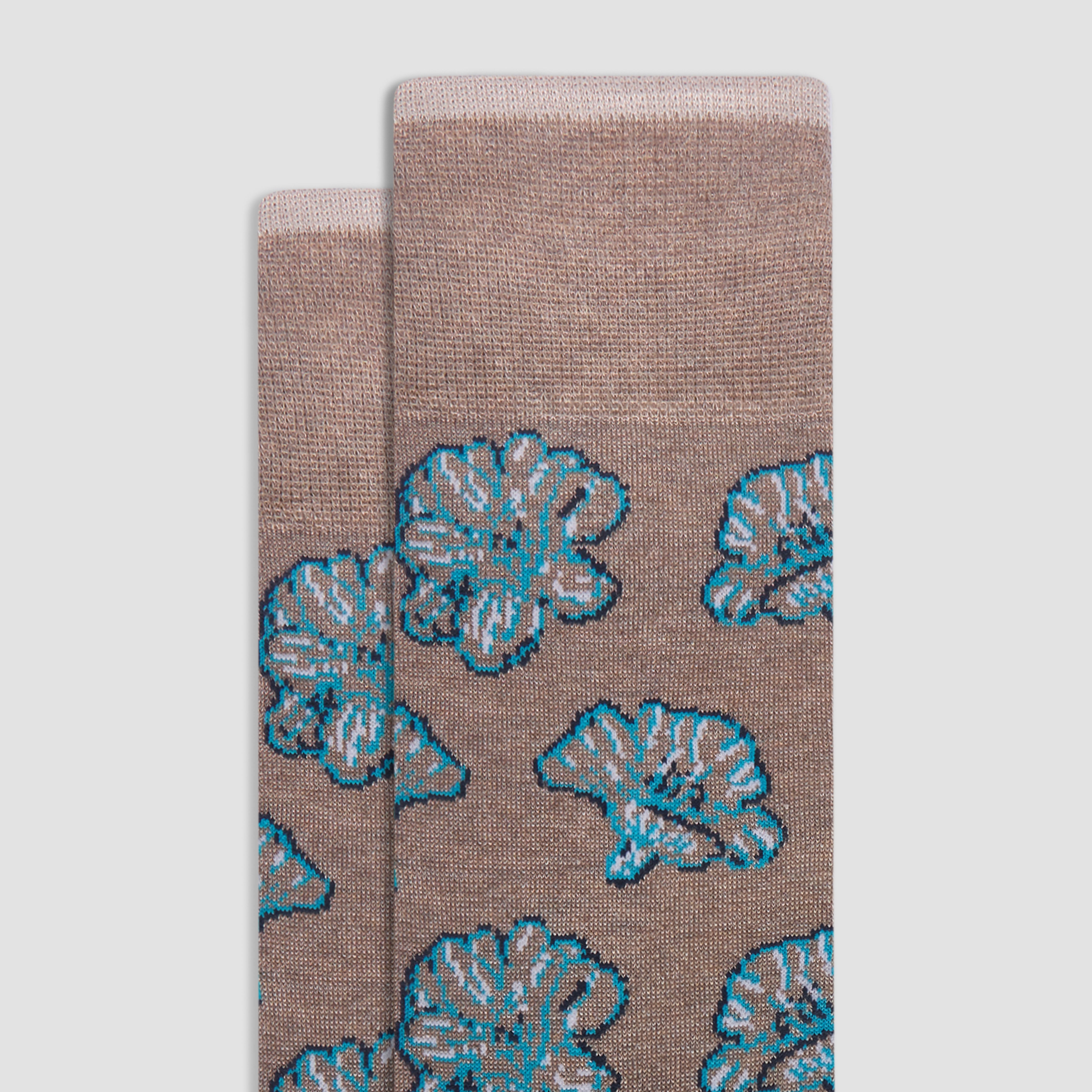 Floral Print Mid Calf Socks for Women - Comfortable Cotton Blend Ankle Socks for Casual Wear, Work, and Everyday Outfits