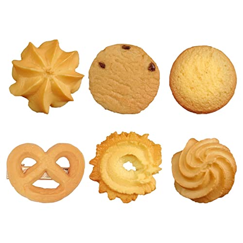 Funny Fast Food Hair Clips - Unique Simulation Cookie Hairpins for Women & Girls | Creative Hair Accessories & Gifts for Parties, Cosplay & Daily Wear (One Size)