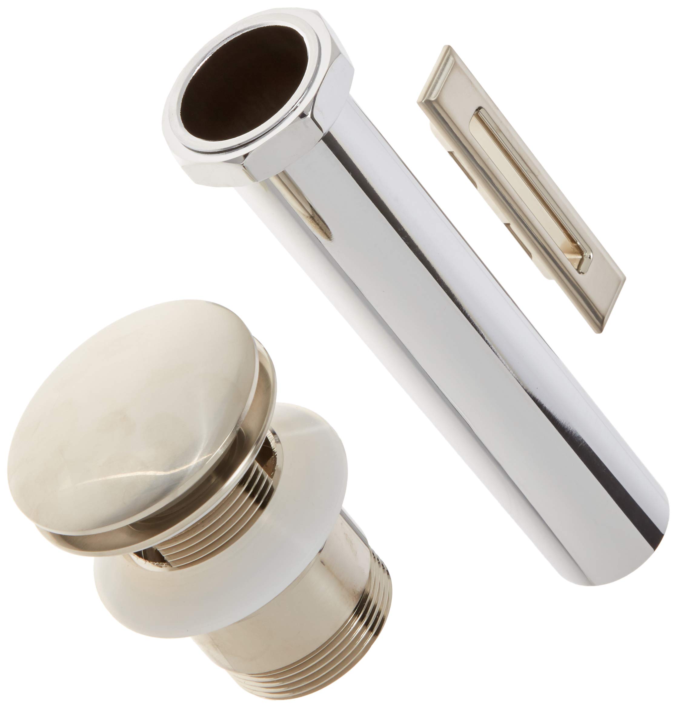 American Standard 1614305.295 Brushed Nickel Drain and Overflow Cover Kit - Perfect for Bathroom Sink Installation and Drainage System Replacement