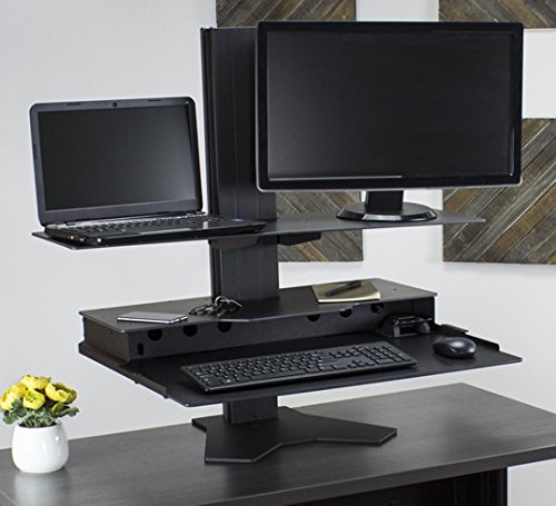 Adjustable Monitor Stand for Laptop and Desktop - Ergonomic Height-Adjustable Desk Riser with Durable Platform - Made in USA | Perfect for Home Office, Gaming Setup & Workspace Organization