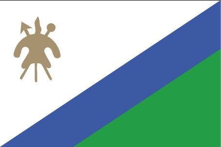 5 ft. x 8 ft. Nylon Lesotho Flag - Durable Outdoor/Indoor Use for Parades, Sporting Events & Home Decoration | SS Collectibles