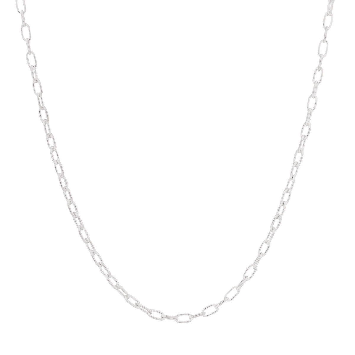 Stainless Steel Paperclip Chain Necklace - Trendy & Durable Jewelry for Women & Men | Perfect for Office, School & Everyday Wear