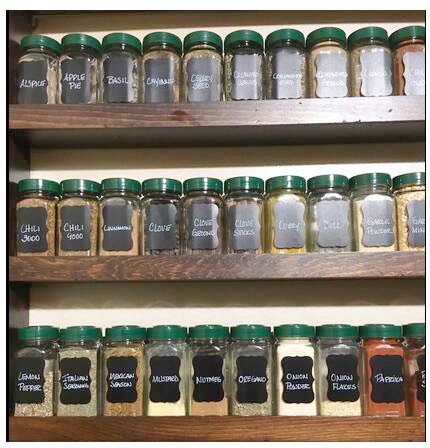 Reusable Waterproof Chalkboard Labels - Blackboard Stickers for Mason Jars, Kitchen, Pantry & Wine Glasses (Black) - Perfect for Organizing Spices, Canisters & Glassware