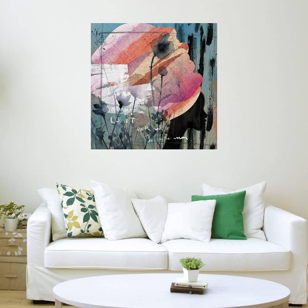 Blue Turban Fine Art Canvas Wall Decor by Nikki Chu - 32x32 Inch Ready to Hang Painting for Living Room, Bedroom, Office & More - Perfect for Home, Cafe and Hotel Decor
