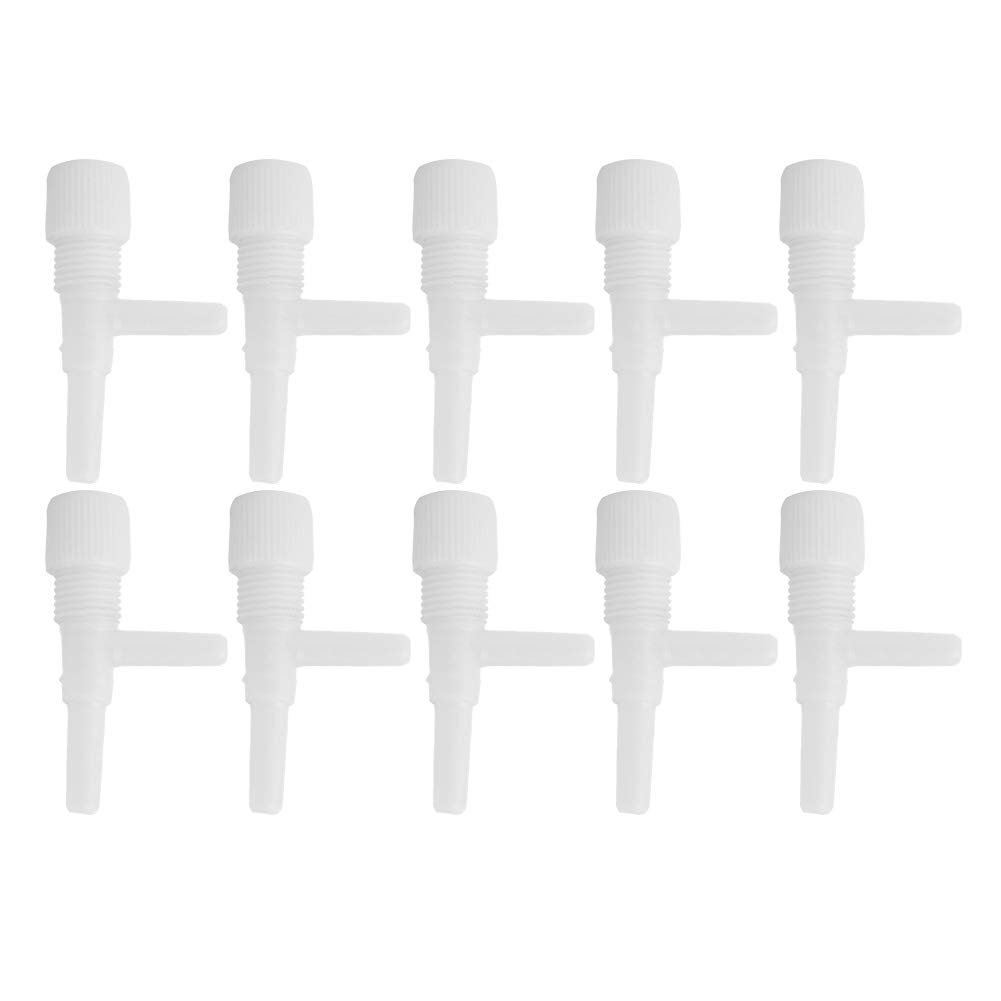 AMONIDA 3-Way Air Control Valve for Aquarium Air Pump - Adjustable Airflow Regulator for Fish Tank, Hydroponics, and Oxygenation Systems (White) - Perfect for Aquariums, Fish Tanks, and Hydroponic Growing