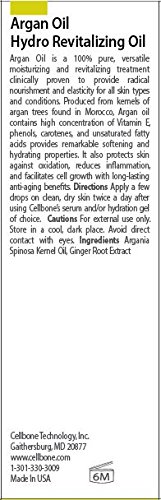 100% Pure Argan Oil for Hair & Skin - Hydro Revitalizing Moisturizing Treatment | Hydrates, Repairs & Nourishes Dry Hair, Split Ends & Skin | Perfect for Daily Hair Care, Face Moisturizer & Body Oil