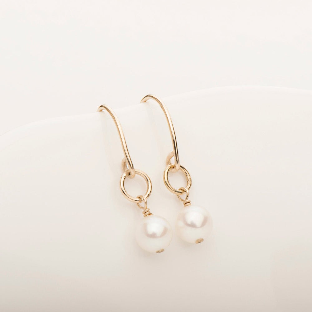 Freefall Pearl Earrings - Elegant Dangle Drop Earrings for Women | Perfect for Weddings, Parties & Evening Events