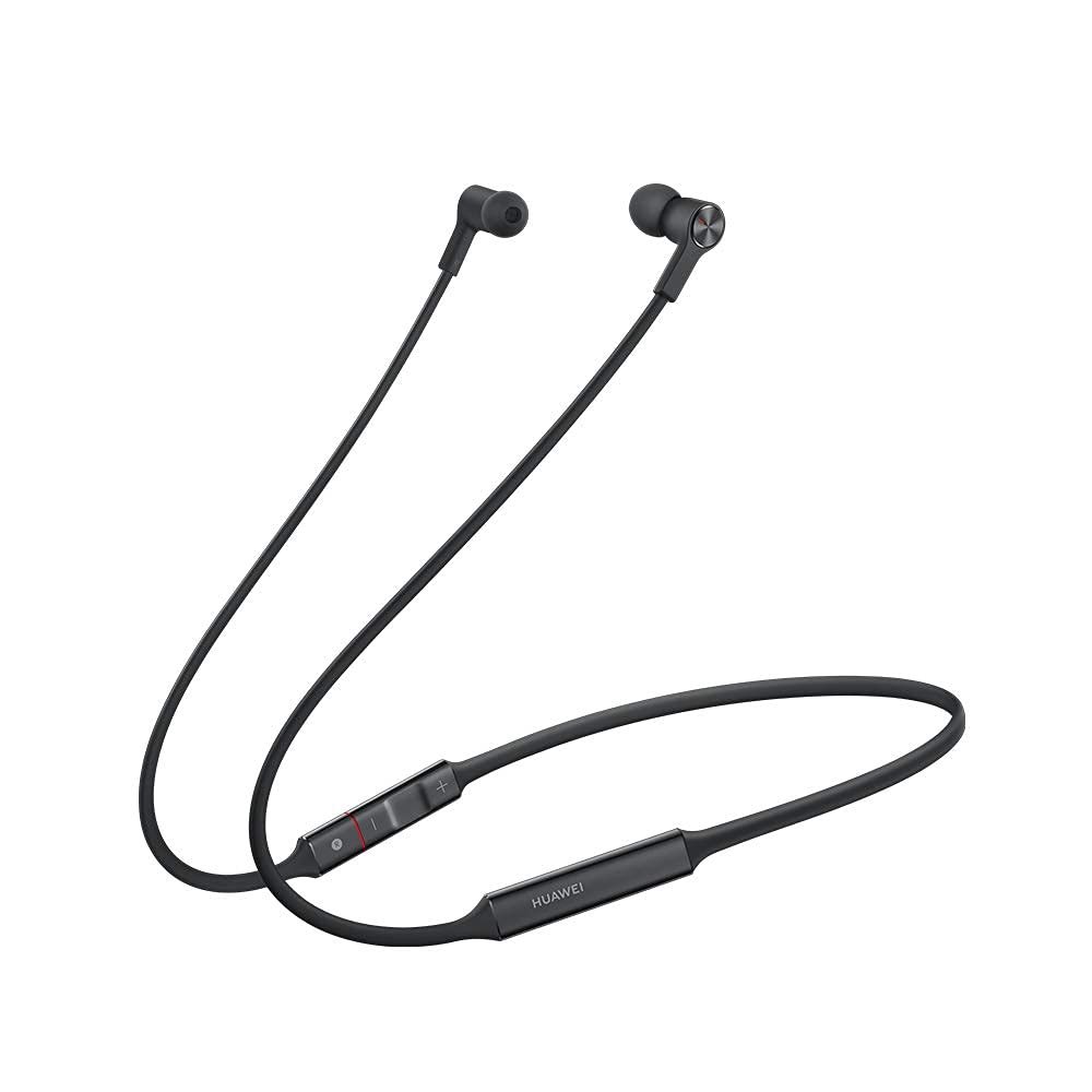 Huawei FreeLace Pro Wireless Bluetooth Earbuds - IPX5 Waterproof Sport Earphones with Fast Charging, Memory Metal Neckband for Running, Gym & Outdoor Activities (Black)
