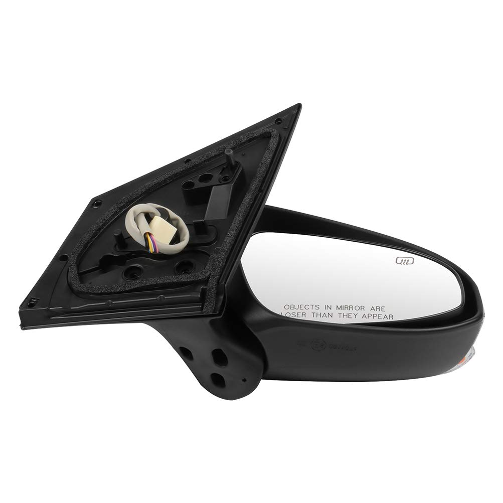 CCiyu Power Heated Manual Folding Right Side Mirror for 2014 Toyota Corolla - Exterior Passenger Mirror with Turn Signal & Adjustable Glass - Perfect for Winter Driving & Enhanced Safety