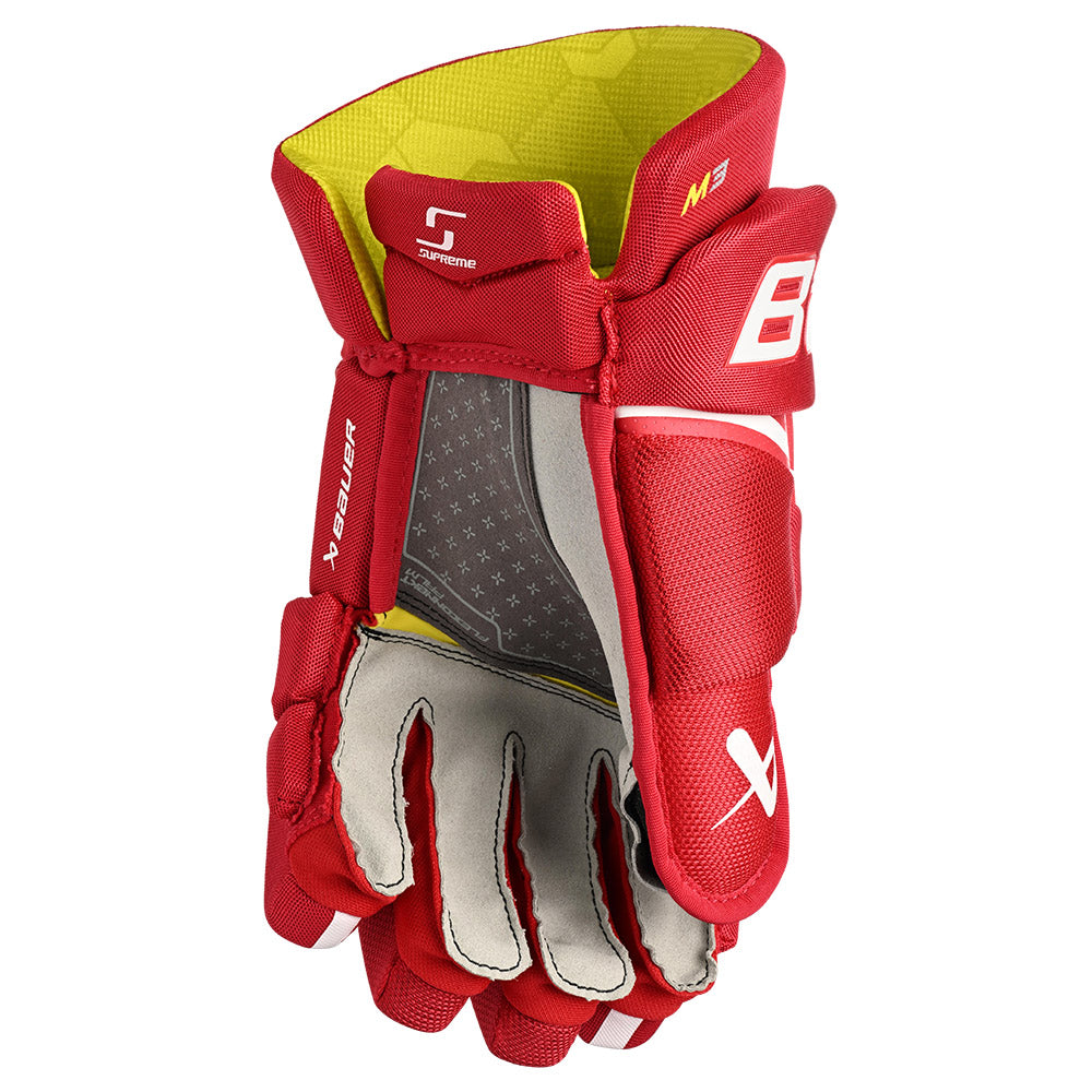 Bauer Supreme M3 Senior Ice Hockey Gloves - Protective Hockey Gear for Men - Perfect for Games, Practice & Training Sessions