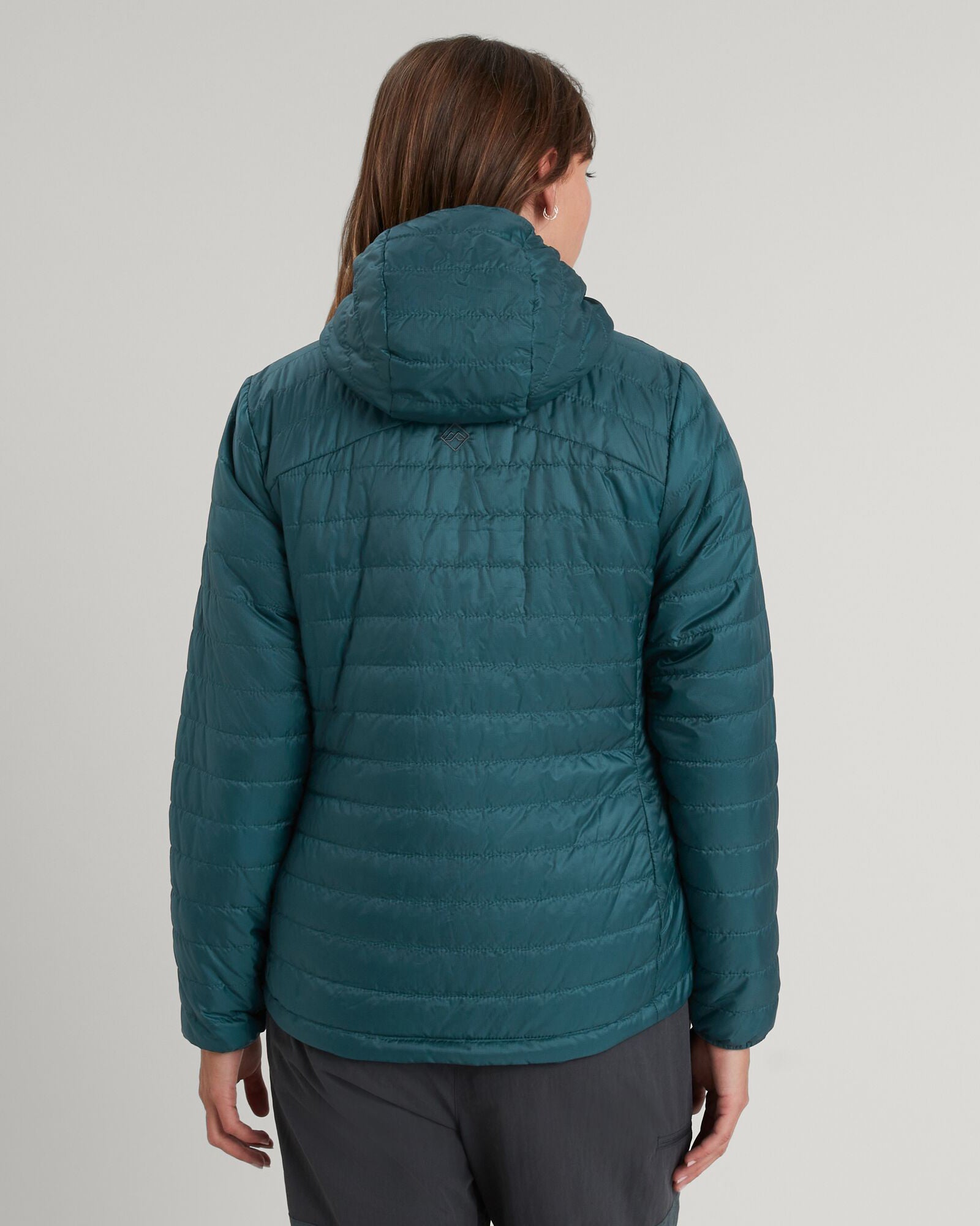 Heli R Women's novaLOFT Hooded Jacket - Lightweight Waterproof Winter Coat with Fleece Lining, Deep Lagoon Blue - Perfect for Hiking, Camping & Outdoor Activities