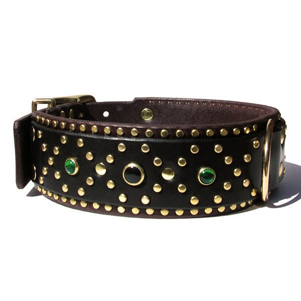 Premium Denver Latigo Leather Dog Collar – Durable & Adjustable for Medium to Large Dogs – Perfect for Walking, Training & Outdoor Adventures