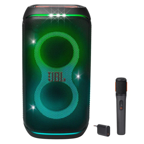JBL PartyBox 120 Portable Bluetooth Party Speaker with Wireless Microphone - Powerful Outdoor/Indoor Sound System for Parties, Events & Home Entertainment