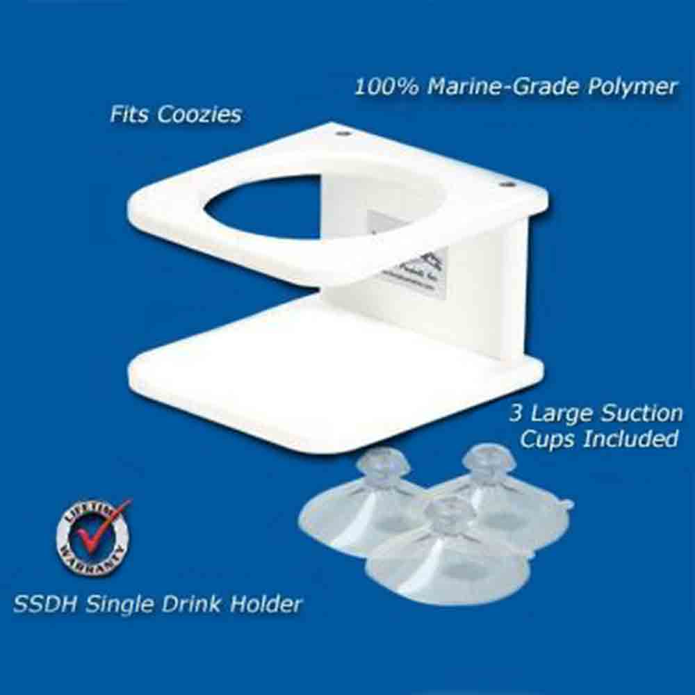 Deep Blue Marine Products Boat Drink Holders with Suction Cups - Non-Slip Cup Holders for Boats, Kayaks, Jet Skis - Perfect for Fishing, Cruising & Water Sports