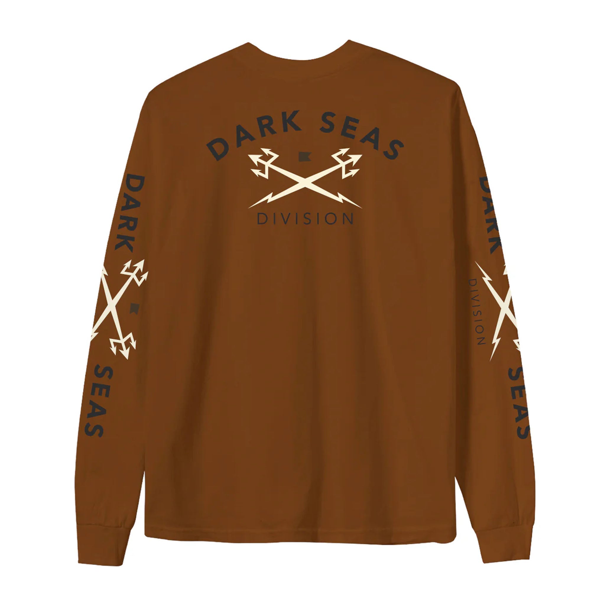 Dark Seas Headmaster Men's Long Sleeve T-Shirt - Brown Sugar - Casual Wear, Street Style & Everyday Comfort