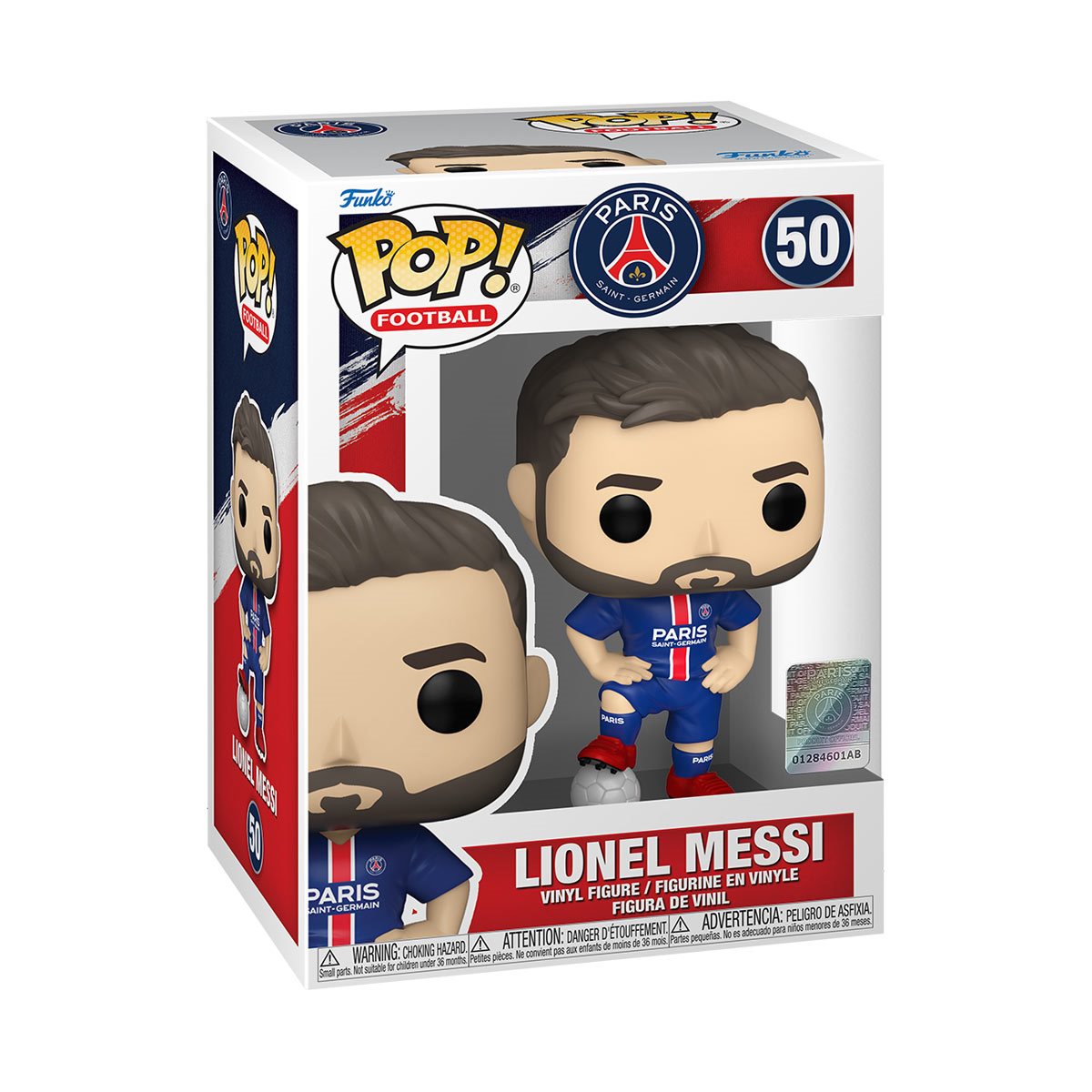 PSG Lionel Messi Funko Pop! Vinyl Figure #50 - Collectible Soccer Player Toy for Fans & Gift Ideas - Perfect for Display, Gifting, and Sports Memorabilia Collections
