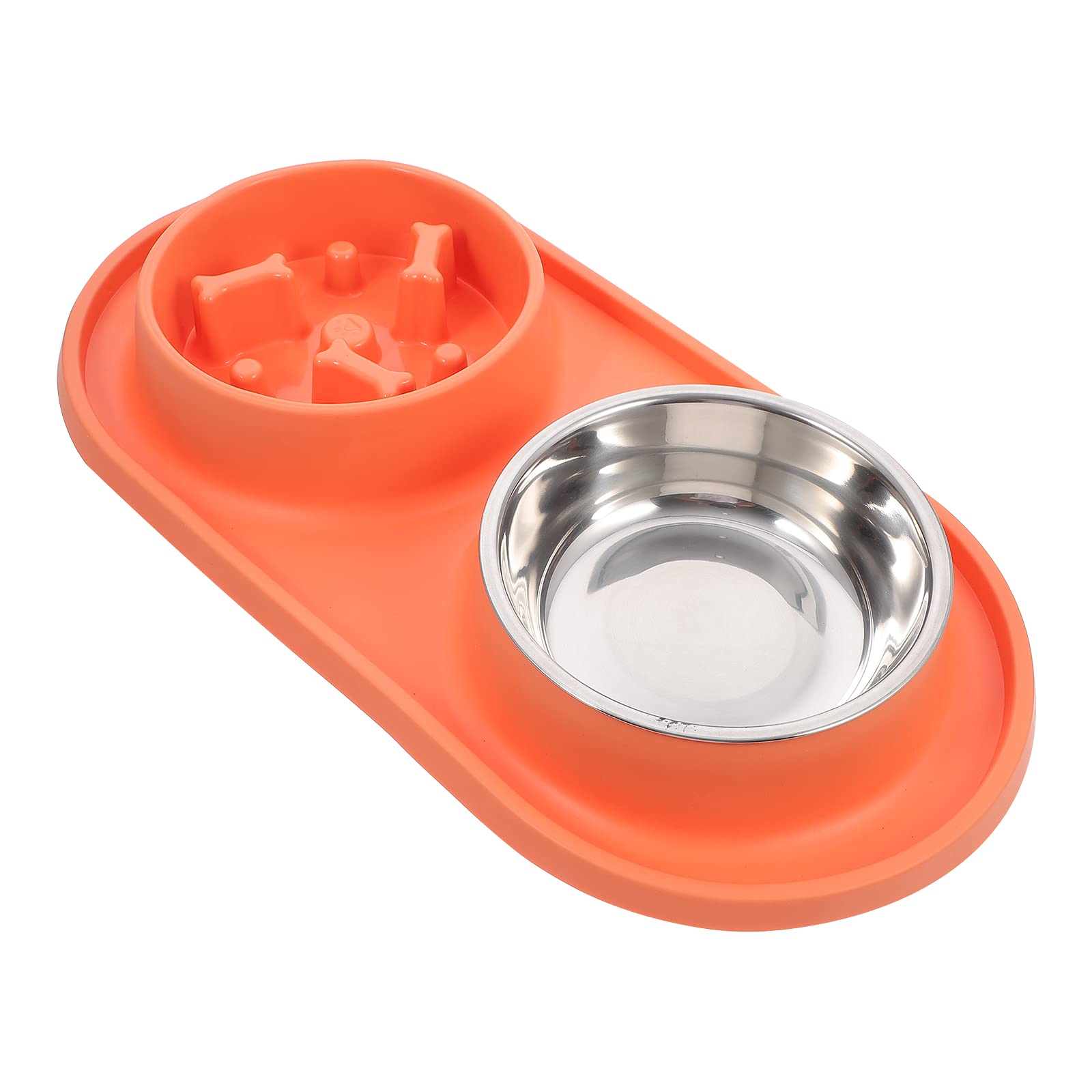 Hemobllo Slow Feeder Dog Bowl - Anti-Choking Pet Food Dish for Small Cats & Dogs - Perfect for Mealtime Portion Control and Digestive Health