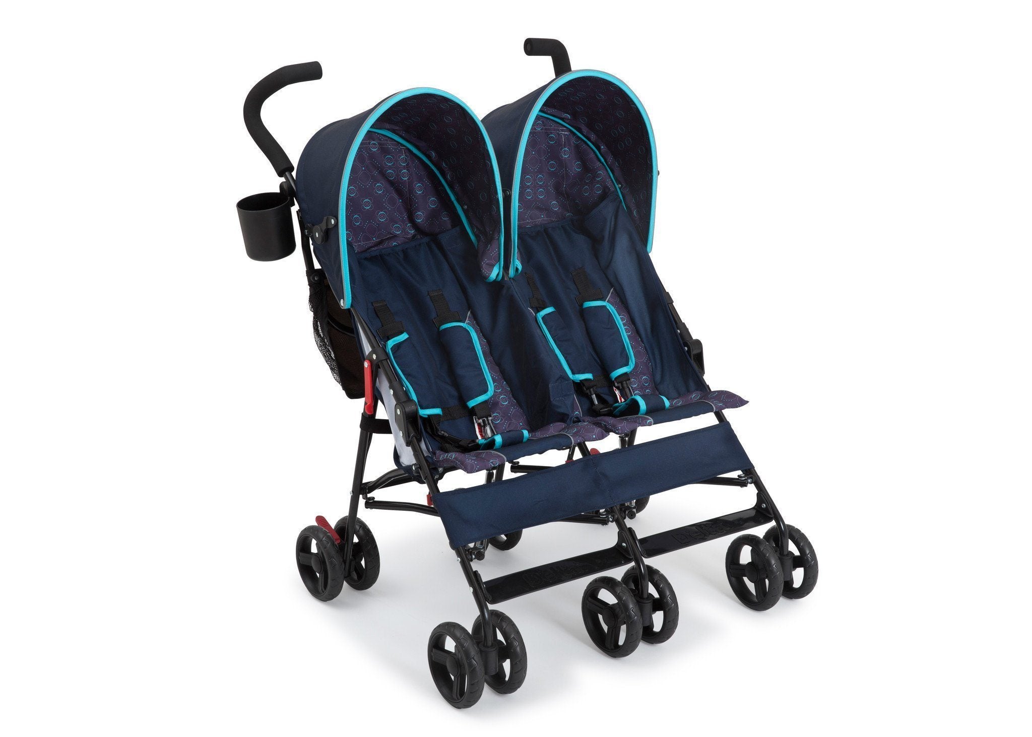 LX Side by Side Double Stroller for Twins - Lightweight & Compact Design - Perfect for Shopping, Travel, and Outdoor Adventures with Two Kids