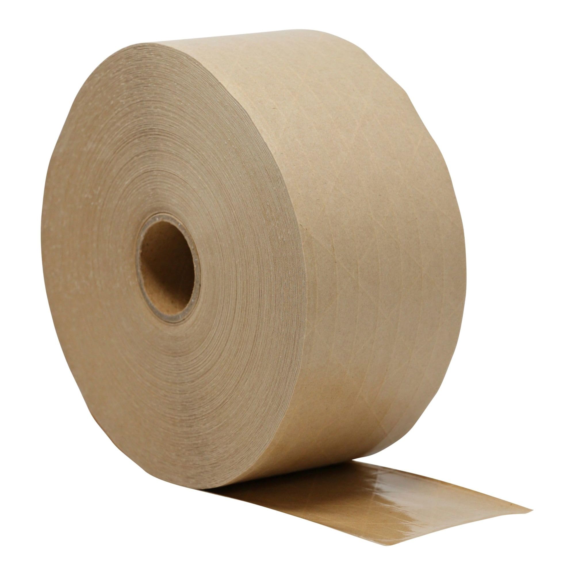 Fiberglass Reinforced Gummed Kraft Sealing Tape - 3 Inch Core, 3