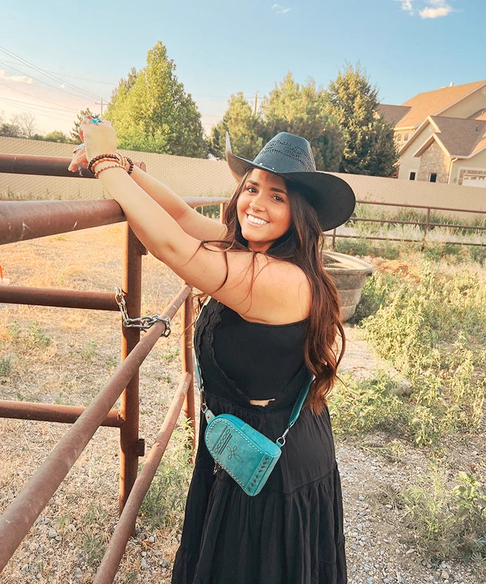 Montana West Embroidery Leather Sling Bag for Women - Stylish Crossbody Purse with Adjustable Strap, Perfect for Travel, Shopping & Everyday Use