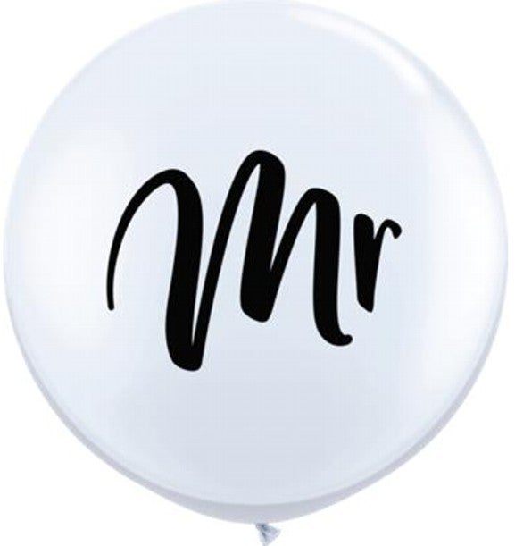3 Foot Large Mr Balloon - Giant Latex Balloons for Parties, Events, and Decorations - Perfect for Birthday Celebrations, Baby Showers, and Festive Occasions