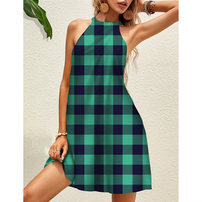 Boho Beach Sundress for Women - Flowy Summer Maxi Dress with Pockets, Perfect for Beach Vacation, Pool Party & Casual Outings