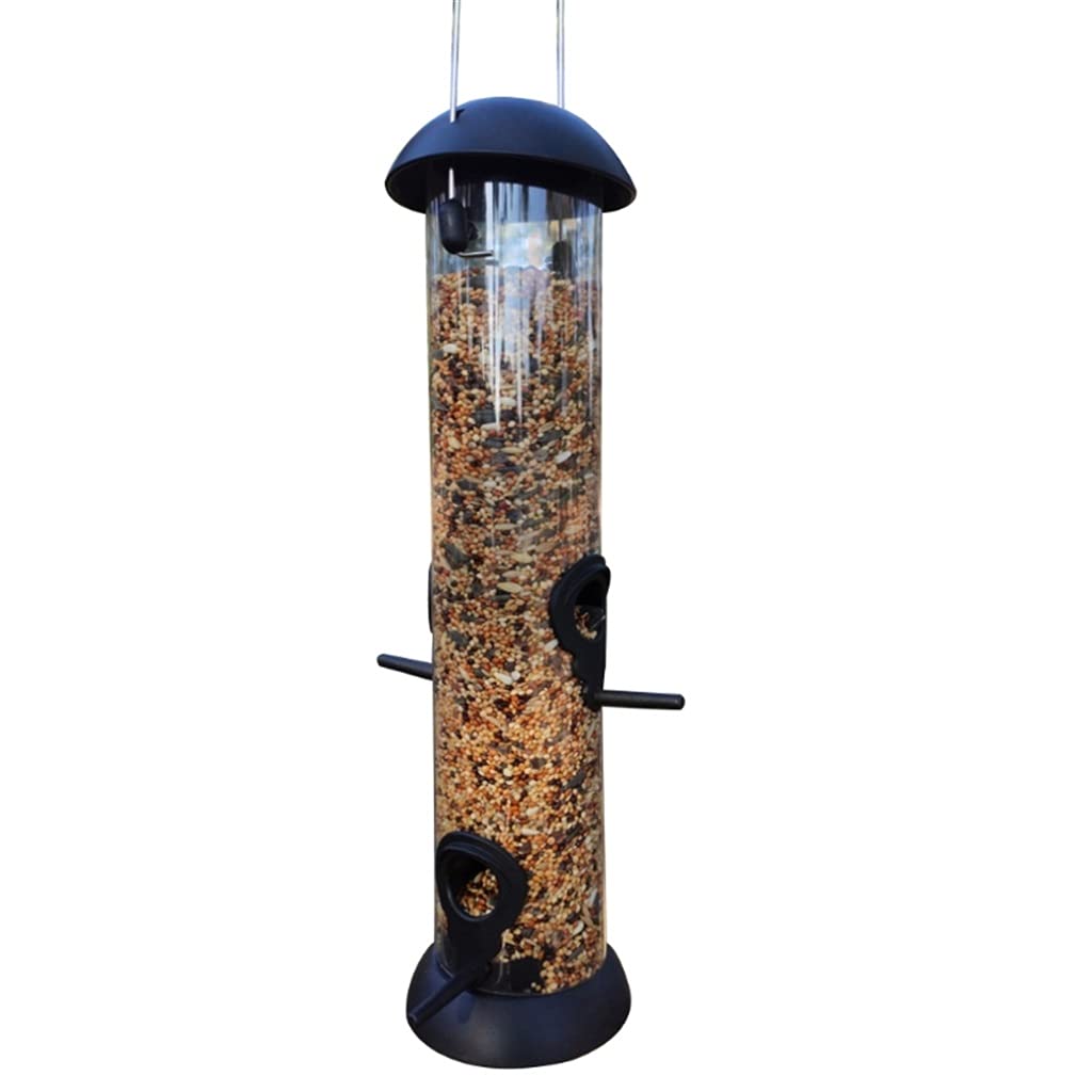 SLATIOM Hanging Wild Bird Seed Feeder - Durable Outdoor Bird Food Dispenser for Garden & Yard - Attracts Cardinals, Finches & More - Perfect for Backyard Bird Watching & Nature Lovers