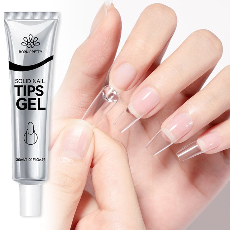 30ml Solid Nail Tips Gel - Professional Strength Acrylic Nail Glue for Long-Lasting Manicures - Perfect for Nail Extensions, Salon Use & DIY Nail Art at Home