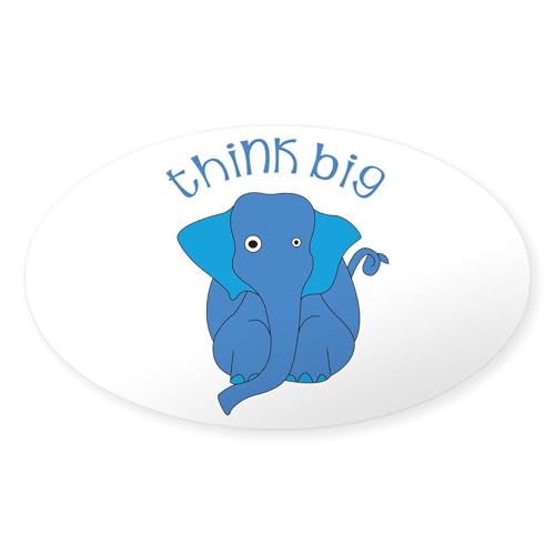 Clear - Think Big Sticker