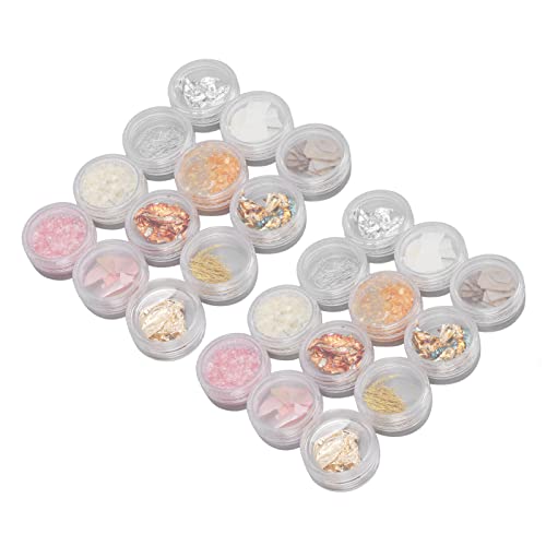 Shiny Unique Resin Nail Art Decorations - Stylish 3D Nail Foils for DIY Manicure, Home Salon & Party Nail Designs (Set of 12) | Perfect for Nail Artists, Bridal Parties & Gift Giving