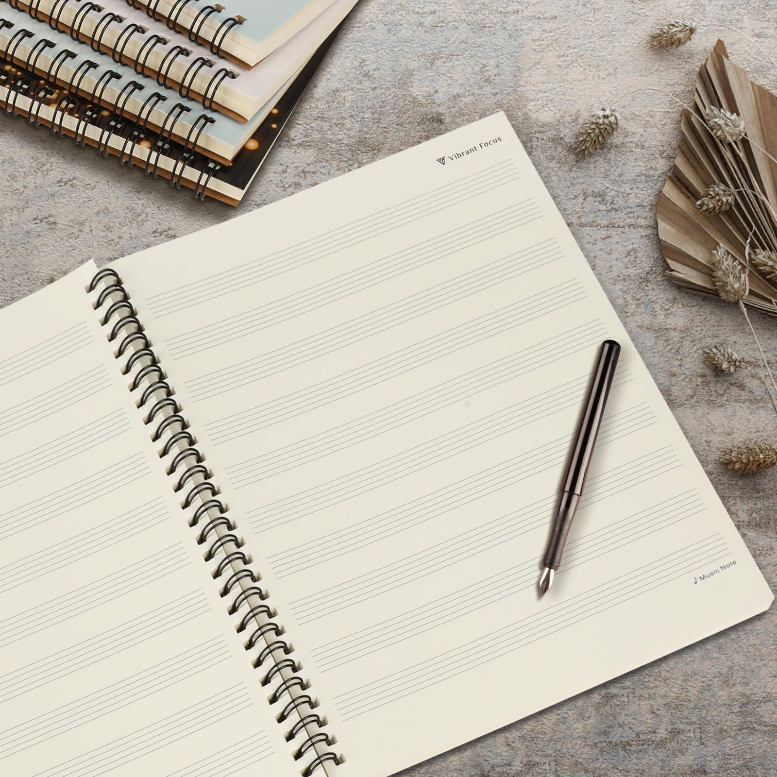 Manuscript Paper Notebook - 100 Pages Blank Staff Sheet Music for Piano, Composition & Songwriting - 10 Staves Per Page | Perfect for Musicians, Students & Composers (Piano Accessories, Music Theory Practice)