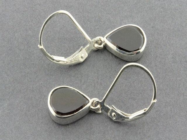 Little Teardrop Earrings - Genuine Garnet & Sterling Silver Dangle Earrings for Women | Perfect for Weddings, Parties & Everyday Elegance