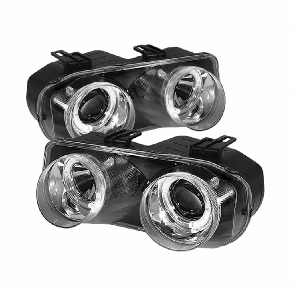 1994-1997 Acura Integra Spyder Projector Headlights Pair - LED Halo Chrome (Part #5008688) | High-Performance Lighting Upgrade for Night Driving & Custom Car Mods