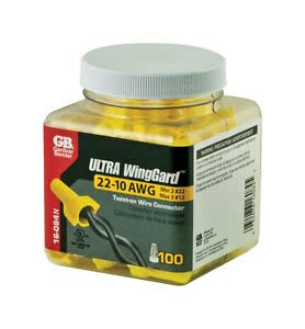 100-Pack Yellow Electrical WireGard Wire Connectors - Insulated Twist-On Wire Nuts for Secure Electrical Connections - Ideal for Home Wiring, DIY Projects & Electrical Repairs