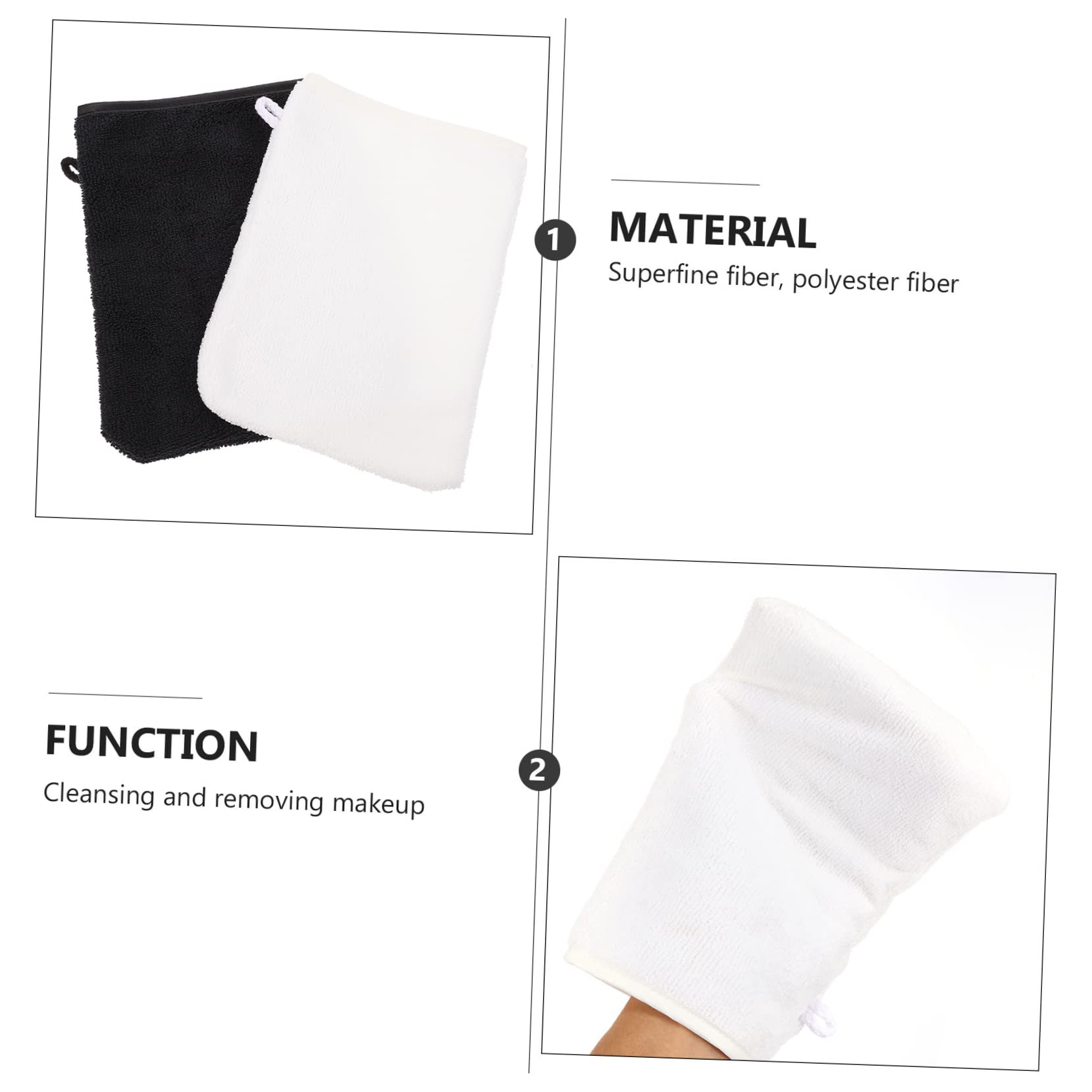 FOMIYES 8 Pack Face Cleaning Gloves - Gentle Makeup Remover & Exfoliating Gloves for Sensitive Skin - Soft Shower Gloves for Facial Cleansing & Skincare Routine (Perfect for Daily Use & Spa Treatments)