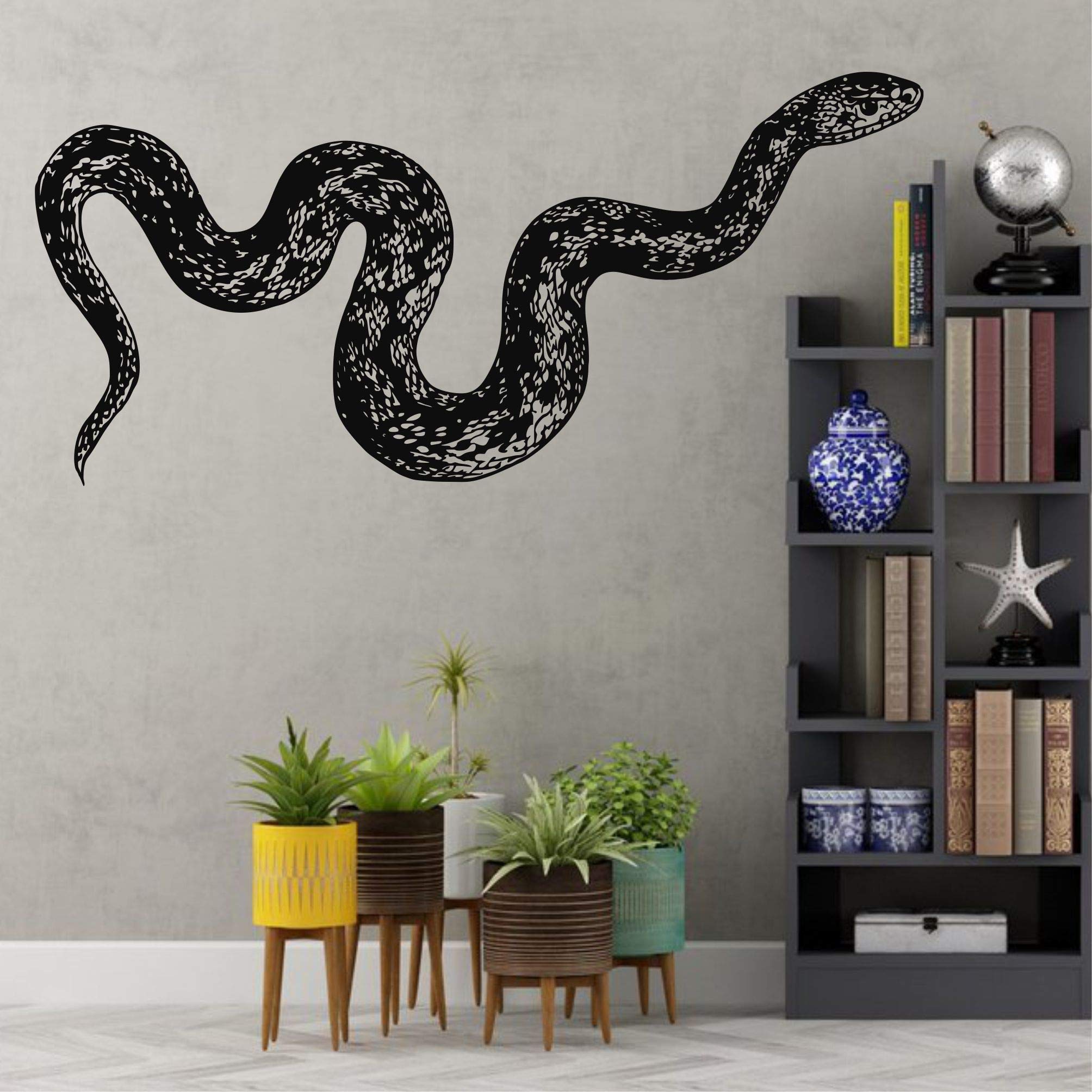 DEKADRON Metal Snake Wall Art Decor - 30