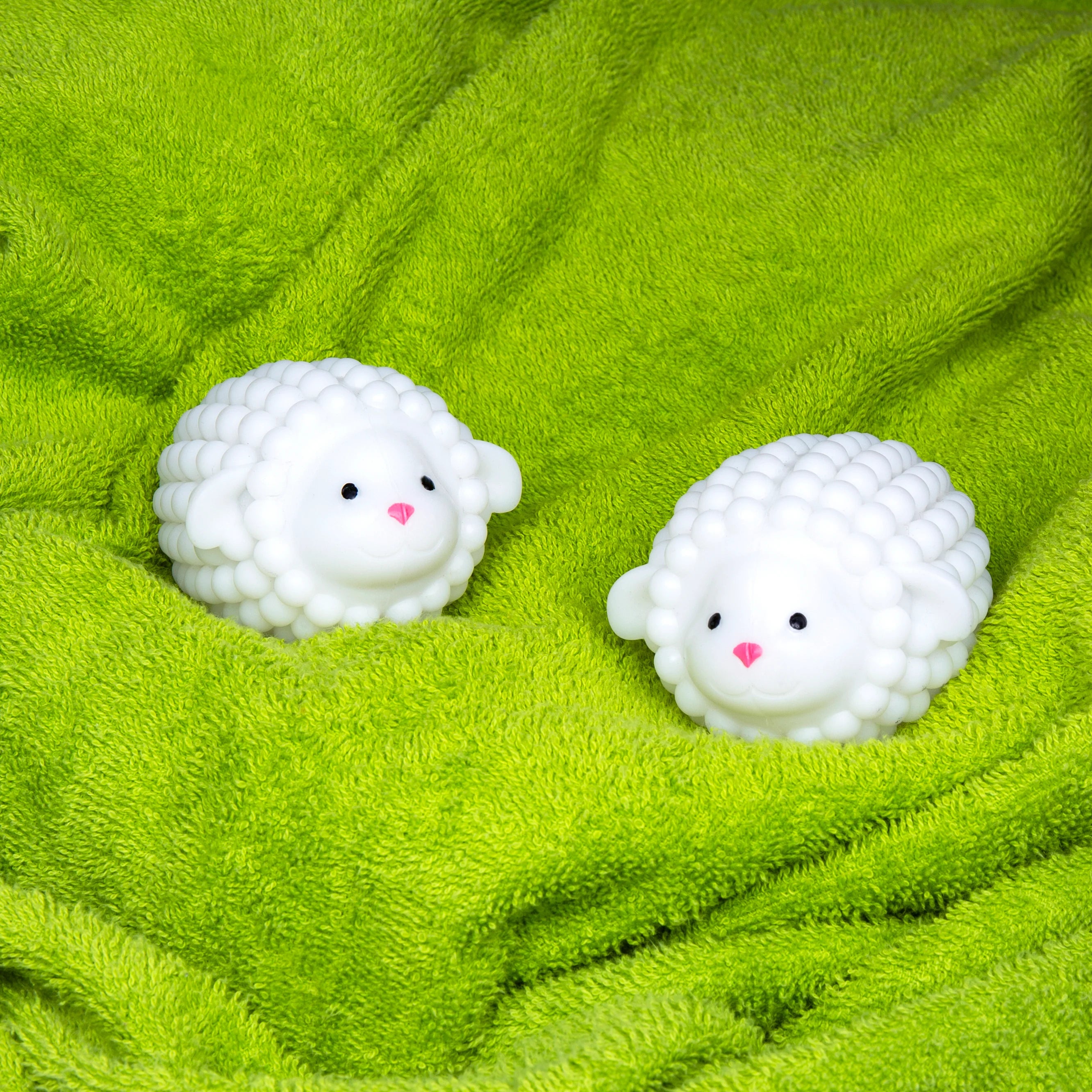 Premium Lamb Dryer Buddies Set of 2 - Ultra Soft & Absorbent Wool Dryer Balls for Faster, Eco-Friendly Drying - Perfect for Laundry, Baby Clothes & Delicate Fabrics