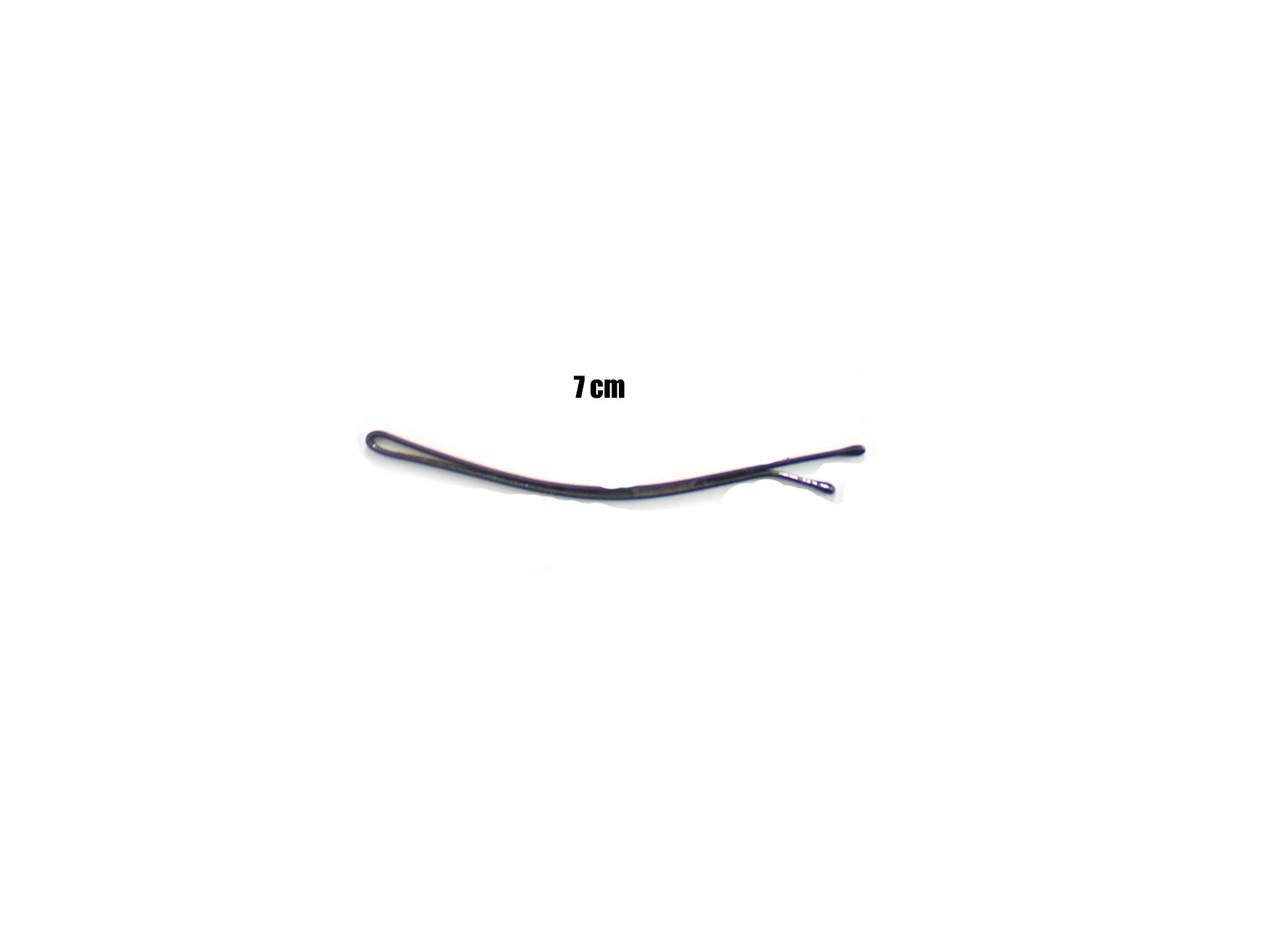 Kalaneet Metal Black Bobby Pins Set - 24 Small (5.5cm) & 24 Large (7cm) Hair Pins for Women - Perfect for Updos, Braids, and Securing Hair Accessories
