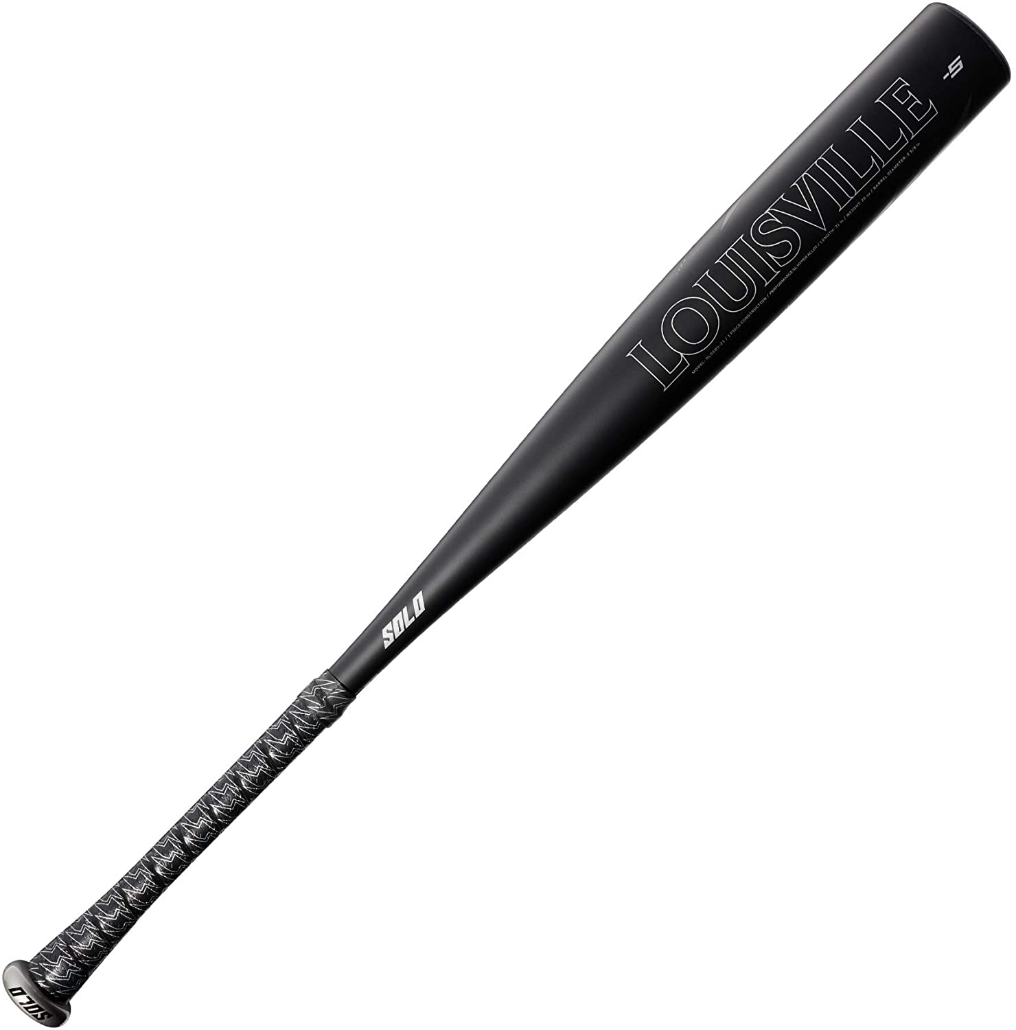 2021 Louisville Slugger Solo 5 USSSA Baseball Bat - Black/Silver - Perfect for Youth & High School Baseball Games, Training & Practice