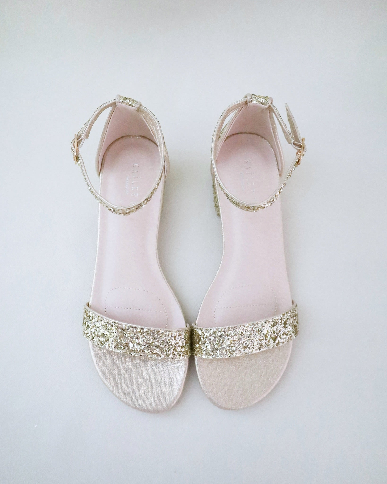 Sparkly Rock Glitter Low Block Heel Sandals for Women | Comfortable Evening Party Shoes | Perfect for Weddings, Prom, Cocktail Parties & Special Occasions