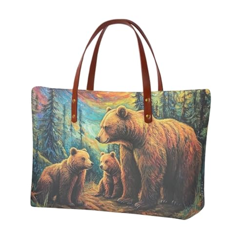 Brown-bear Family Hunting
