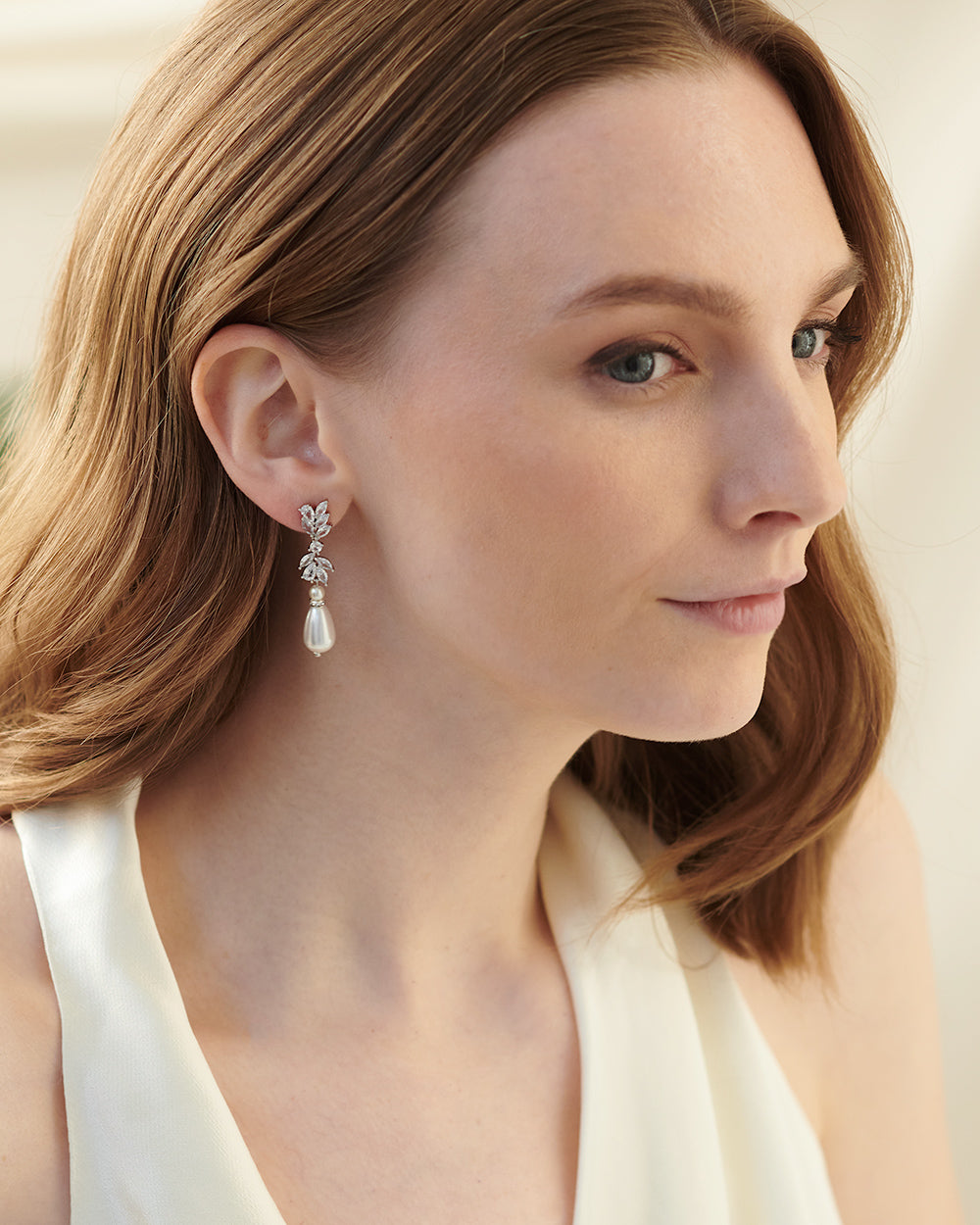 Jolene Pearl Earrings for Women - Elegant Freshwater Pearl Stud Earrings - Perfect for Weddings, Parties & Everyday Wear